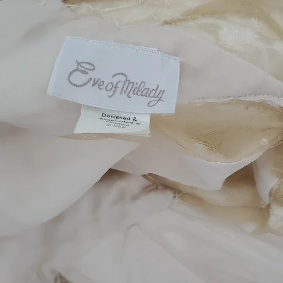 Eve of Milady Couture stunning wedding gown Train is approximately 6ft
